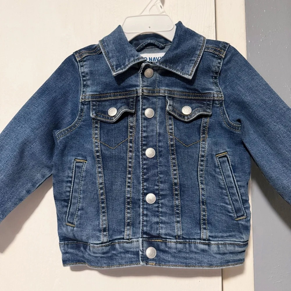 Old Navy Blue Denim Toddler Girls Jacket